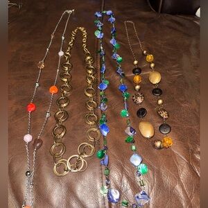 4 long necklaces bundle